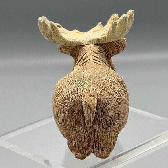 Vtg Artesania Rinconada Moose Figurine Uruguay Retired Wildlife 4" READ As is - Picture 4 of 15
